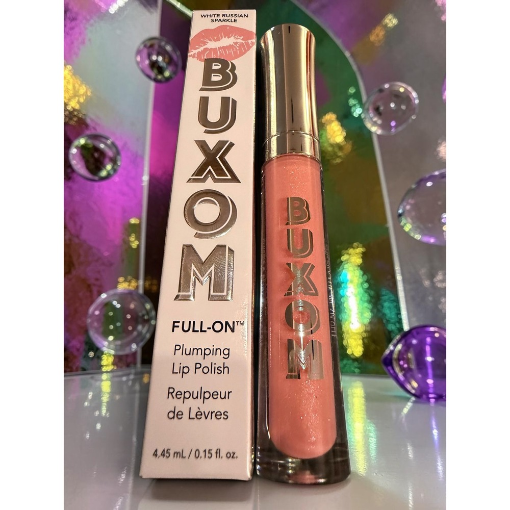 Buxom - Full-On Plumping Lip Polish - Shade: White Russian Sparkle - *NIB*
